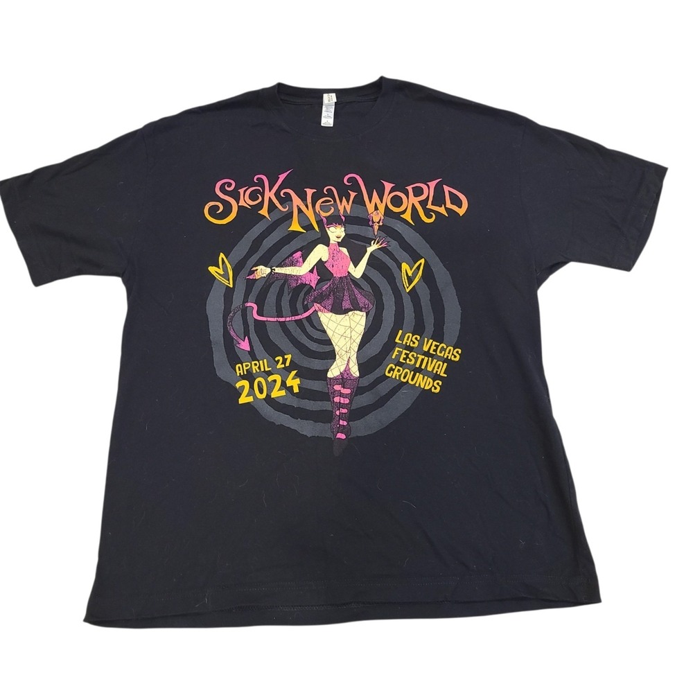 Sick New World Las Vegas Festival 2024 T-Shirt Size L Slipknot Alice In Chains